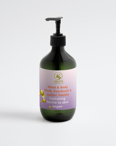 Hand & Body Wash, Patchouli & Amber Vanilla