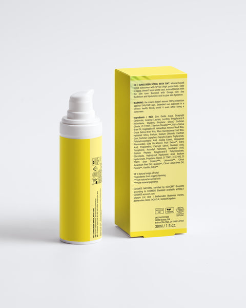 Sunscreen SPF30, with tint